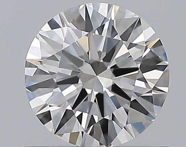 0.65 CaratF-VVS1 EX Cut Round Diamond