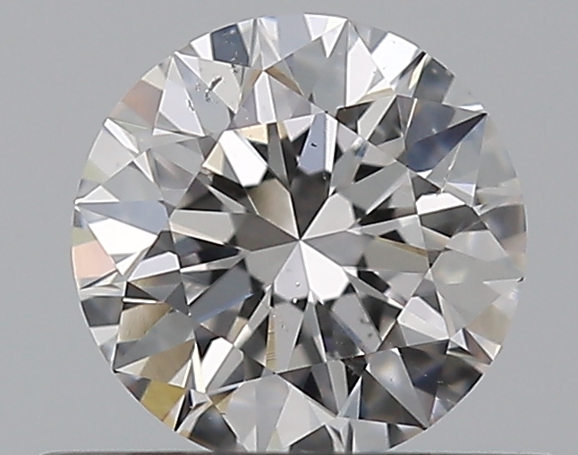 0.5 CaratF-SI2 EX Cut Round Diamond