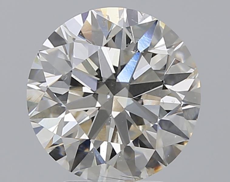 3 CaratK-SI2 EX Cut Round Diamond