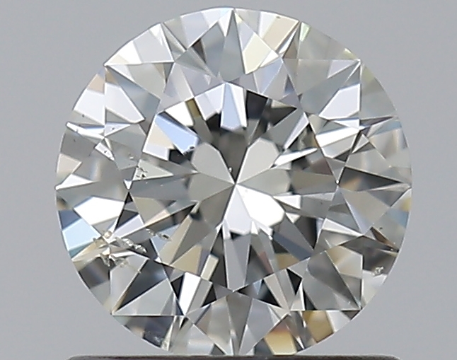 0.77 CaratJ-SI2 EX Cut Round Diamond
