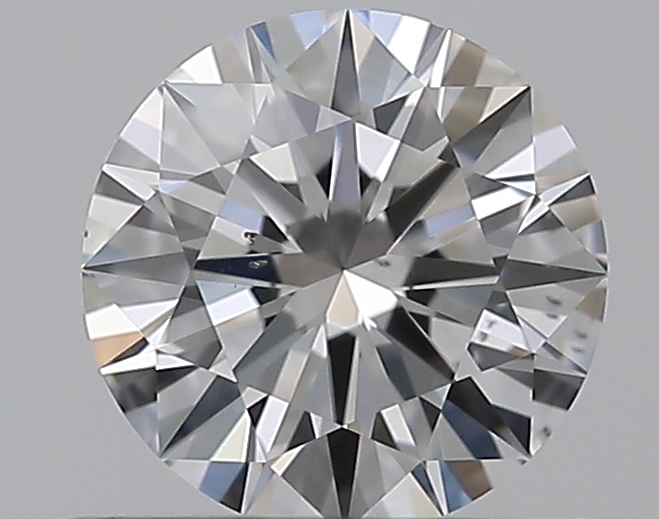 0.53 CaratD-SI1 EX Cut Round Diamond