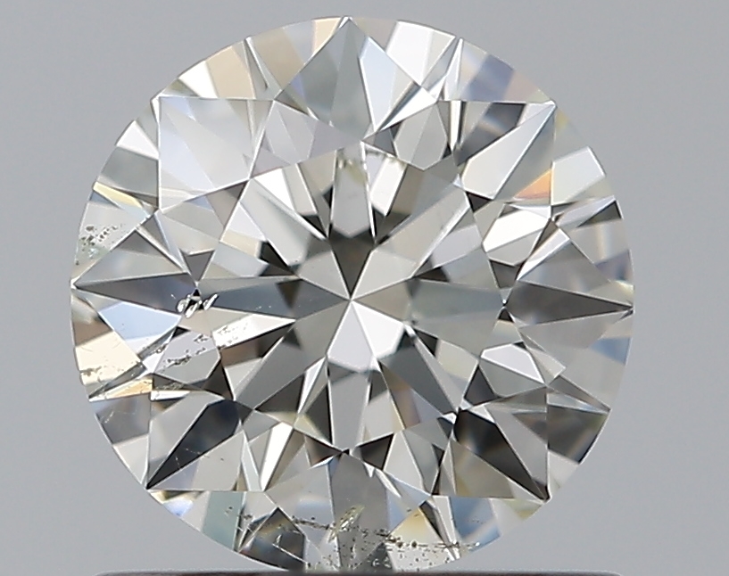 0.9 CaratJ-SI2 EX Cut Round Diamond