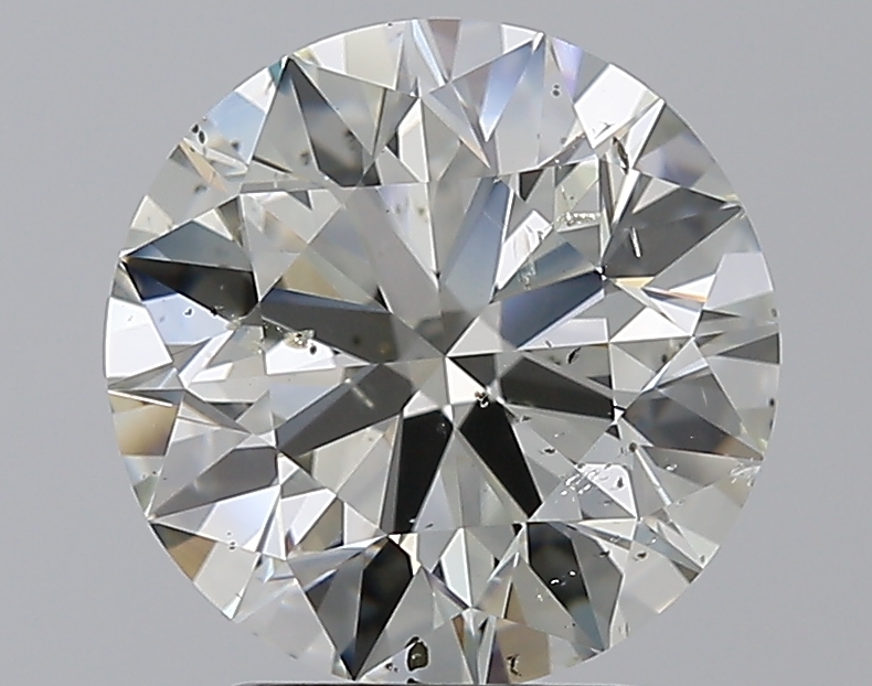 3.01 CaratL-SI2 EX Cut Round Diamond