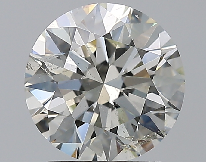 2 CaratK-SI2 EX Cut Round Diamond
