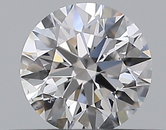 0.32 CaratD-SI1 EX Cut Round Diamond