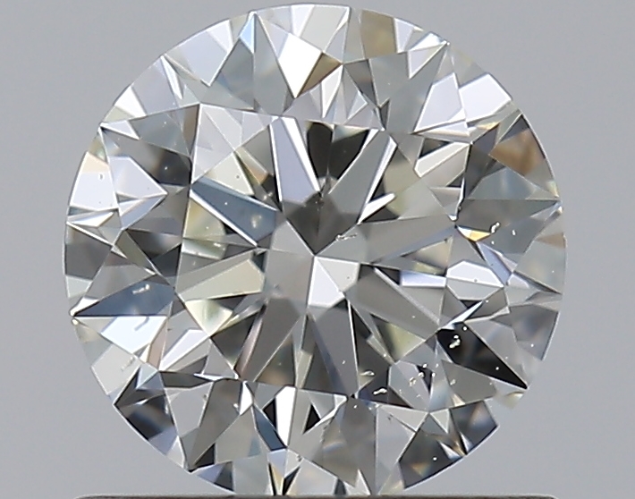 0.82 CaratJ-SI2 EX Cut Round Diamond