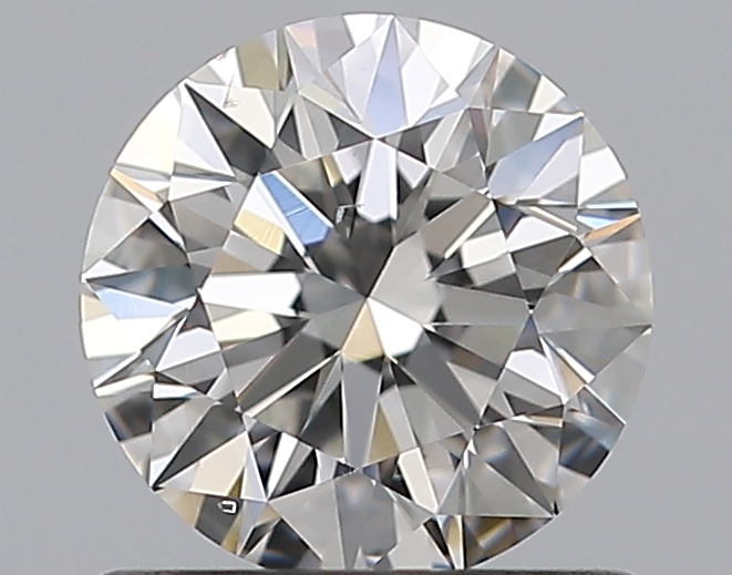 0.76 CaratF-SI1 EX Cut Round Diamond