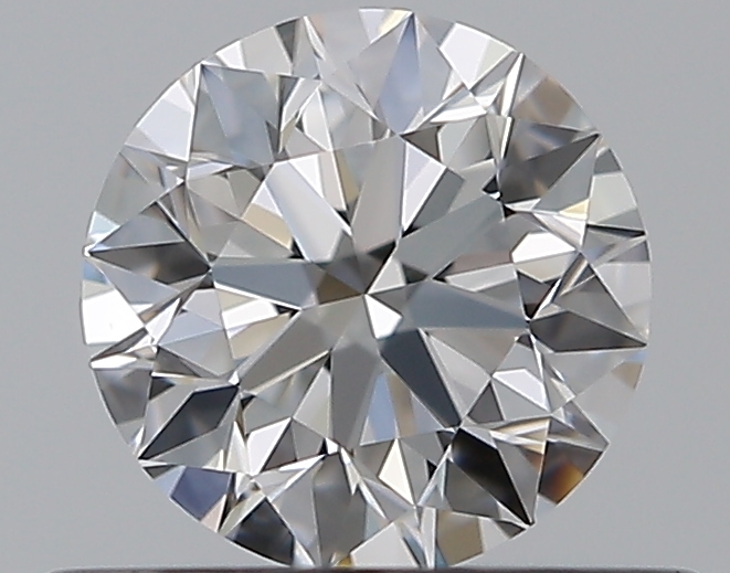 0.5 CaratE-VVS2 EX Cut Round Diamond