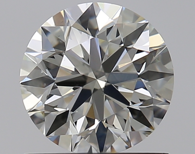 0.9 CaratJ-VS2 EX Cut Round Diamond