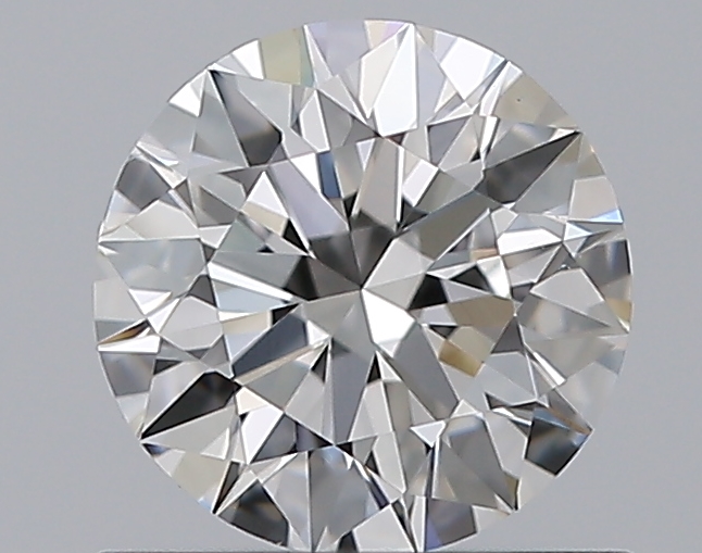 0.76 CaratF-VS2 EX Cut Round Diamond