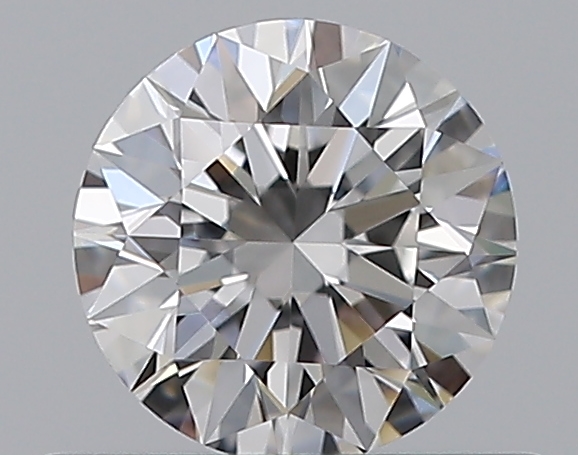 0.5 CaratE-VVS2 EX Cut Round Diamond