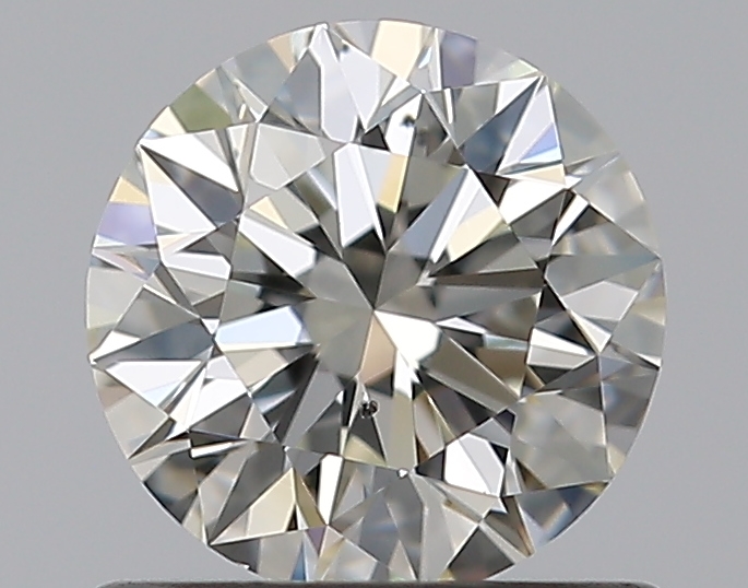 0.7 CaratJ-SI1 EX Cut Round Diamond