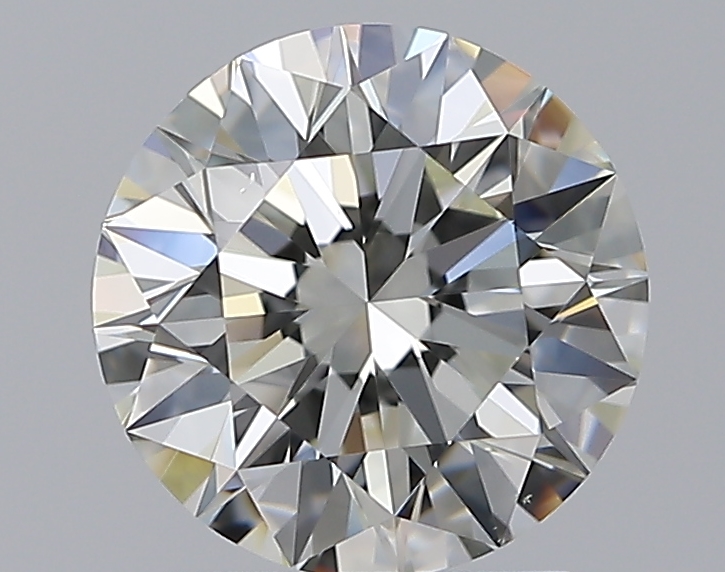 2.01 CaratJ-VS2 EX Cut Round Diamond