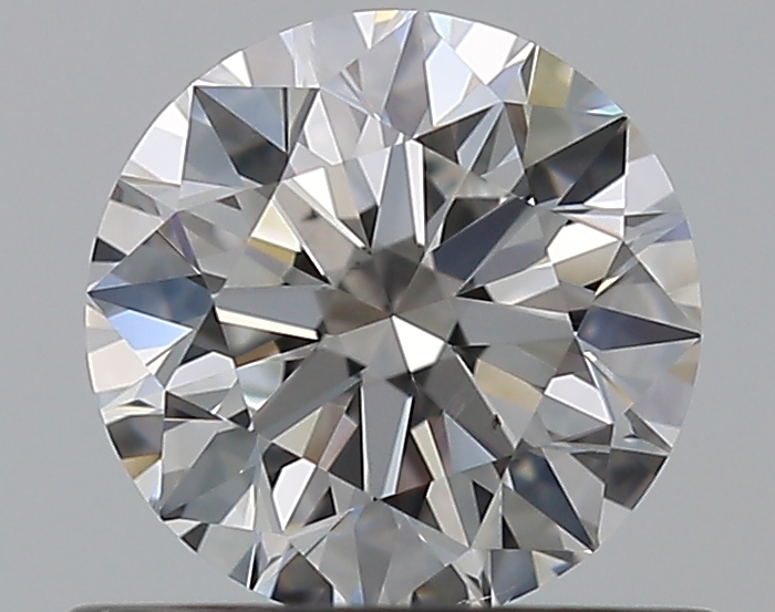 0.65 CaratF-SI1 EX Cut Round Diamond