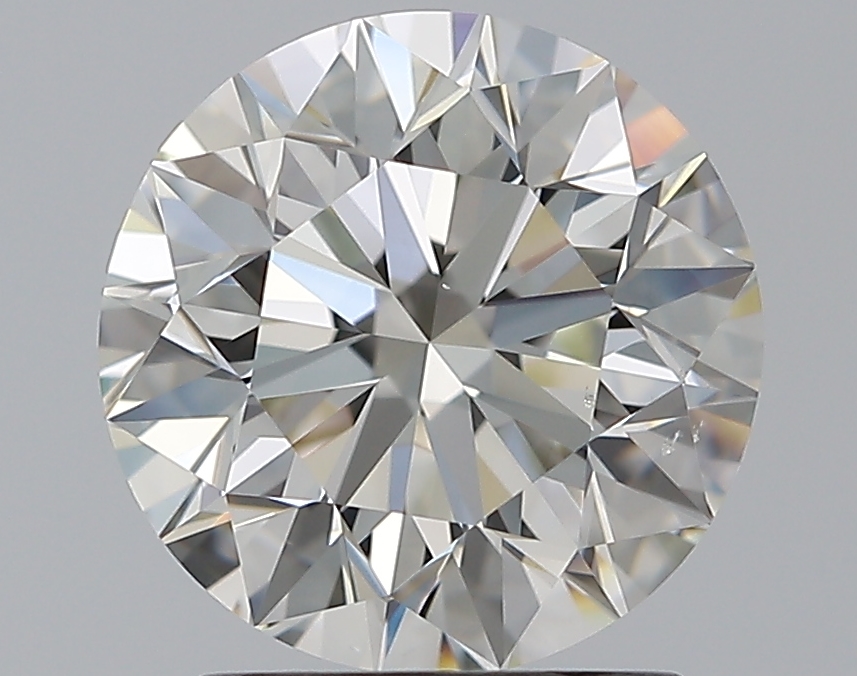 2 CaratJ-SI1 EX Cut Round Diamond