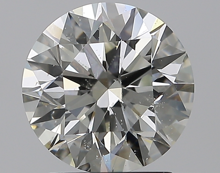 2.01 CaratK-SI2 EX Cut Round Diamond