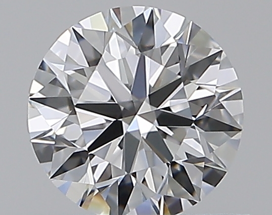 0.53 CaratE-VS1 EX Cut Round Diamond