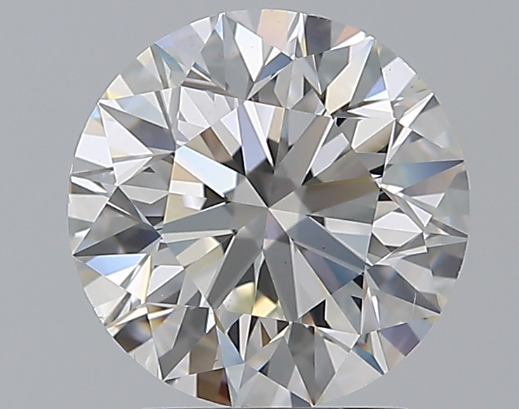 2.5 CaratH-VS2 EX Cut Round Diamond