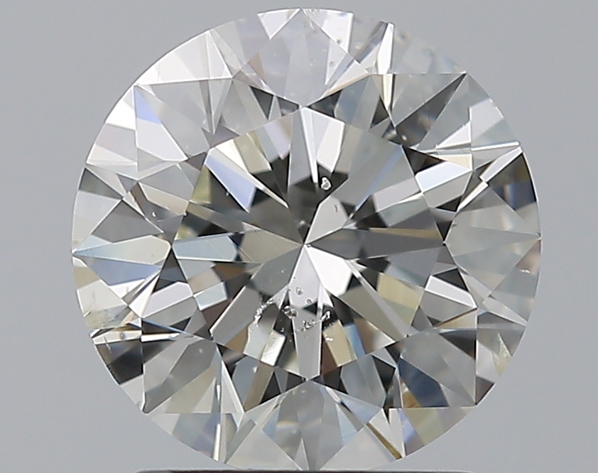 2.01 CaratJ-SI2 EX Cut Round Diamond