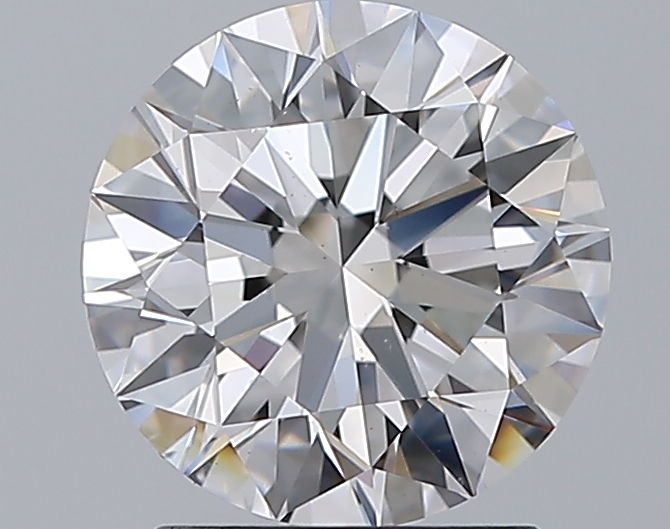2.01 CaratD-VS2 EX Cut Round Diamond