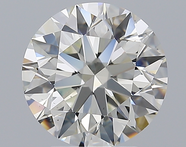 3.51 CaratK-SI1 EX Cut Round Diamond