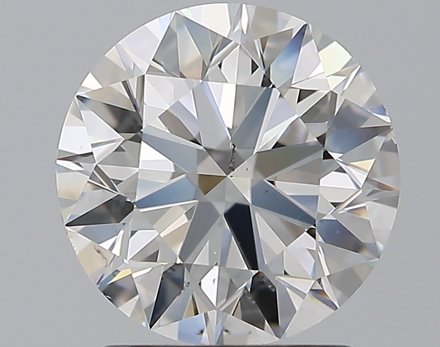2.01 CaratG-SI1 EX Cut Round Diamond