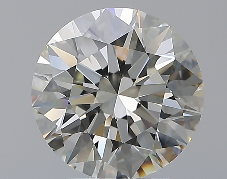 3.01 CaratK-SI1 EX Cut Round Diamond