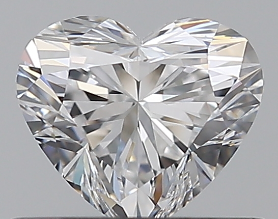 0.53 CaratD-VVS2 - Cut Heart Diamond
