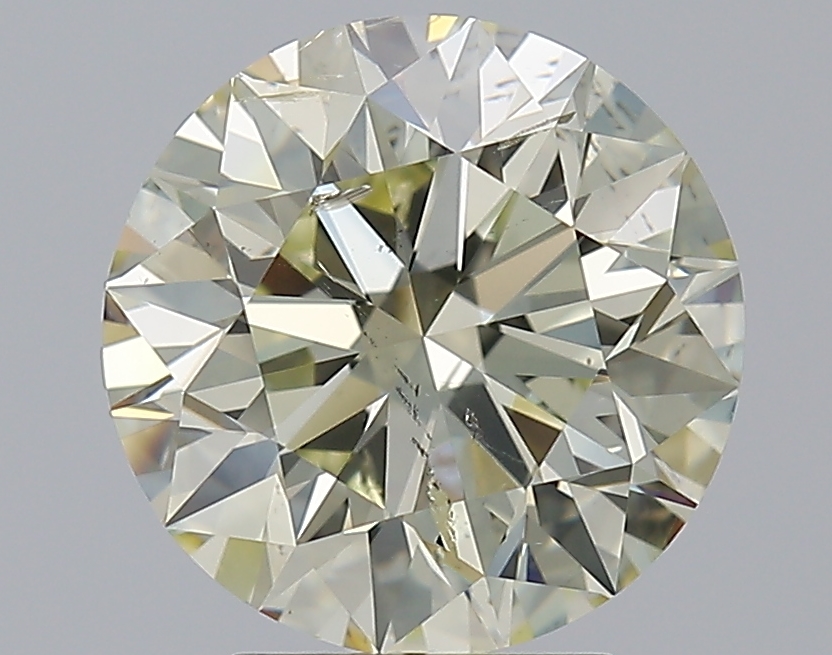 3.6 CaratO-P-SI2 EX Cut Round Diamond