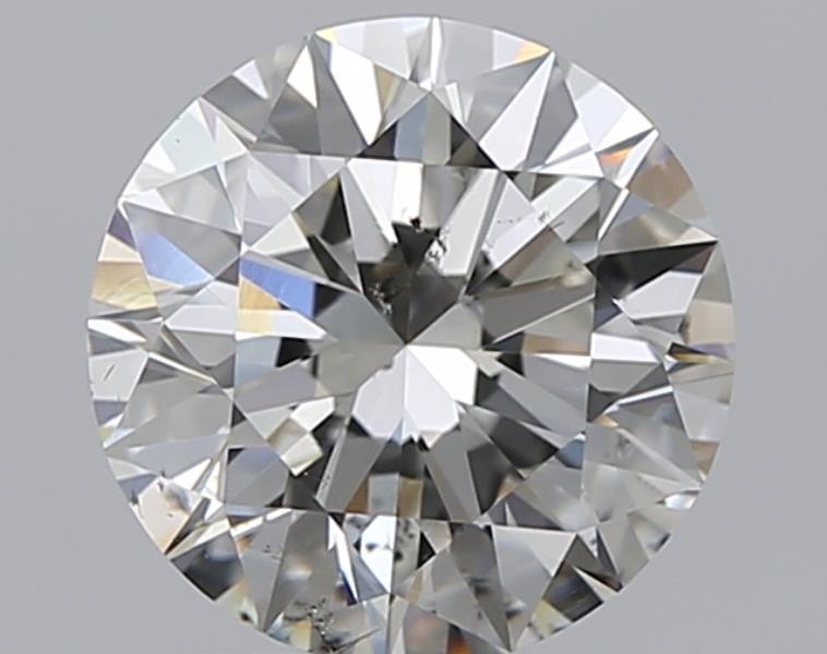 1.72 CaratJ-SI1 EX Cut Round Diamond