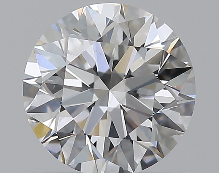 0.77 CaratF-VS2 EX Cut Round Diamond