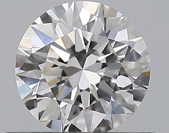 0.5 CaratD-VVS2 EX Cut Round Diamond