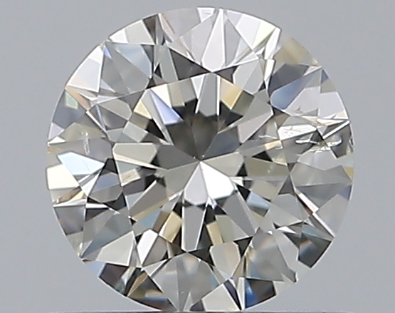 0.52 CaratJ-SI2 EX Cut Round Diamond
