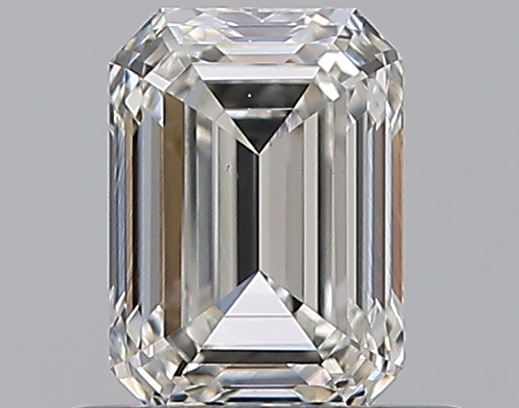 0.59 CaratH-SI1 - Cut Emerald Diamond