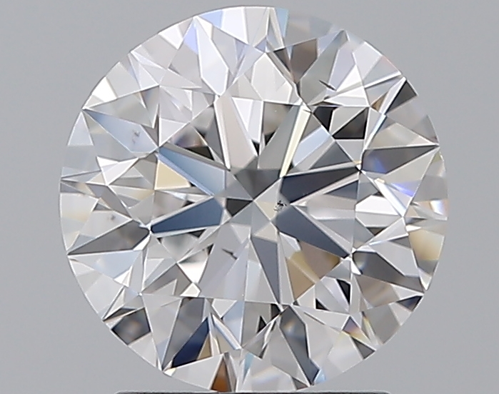 2.2 CaratD-VS2 EX Cut Round Diamond