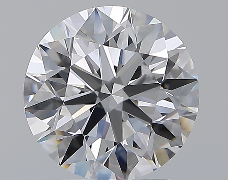 2.52 CaratD-VVS2 EX Cut Round Diamond