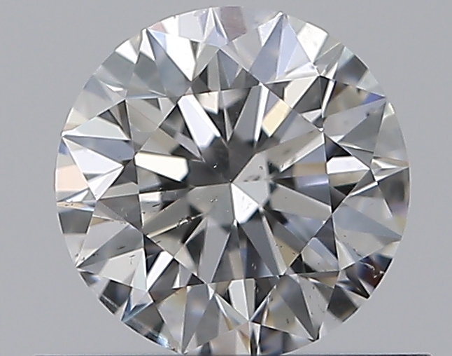0.53 CaratF-SI2 EX Cut Round Diamond