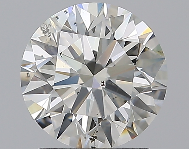 1.71 CaratJ-SI2 EX Cut Round Diamond