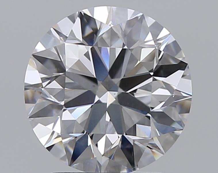 2 CaratD-VS2 EX Cut Round Diamond