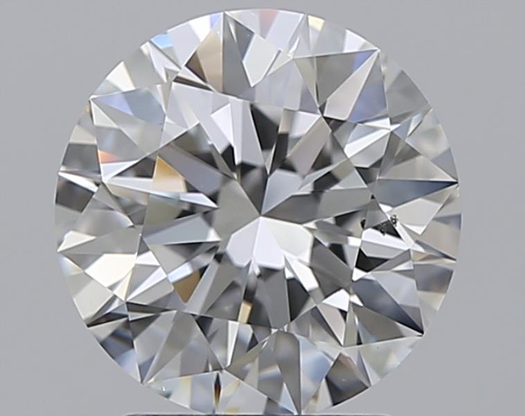 2 CaratG-VS2 EX Cut Round Diamond