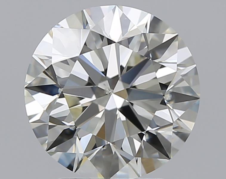 2.6 CaratK-SI1 EX Cut Round Diamond