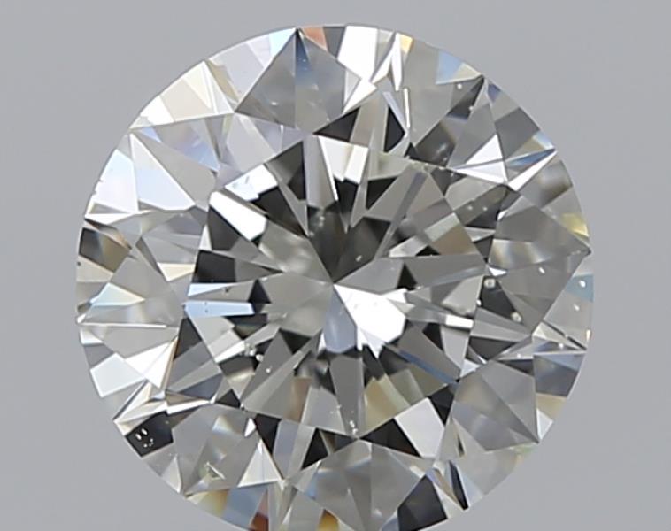 1.7 CaratJ-SI2 EX Cut Round Diamond