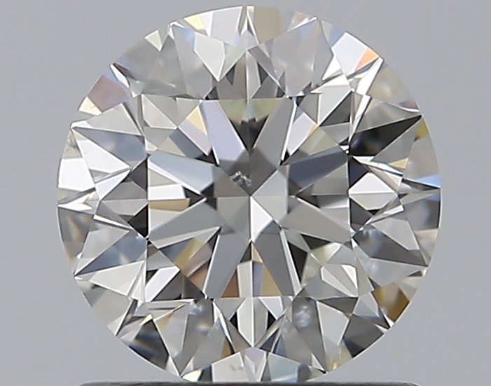 0.91 CaratI-SI1 EX Cut Round Diamond