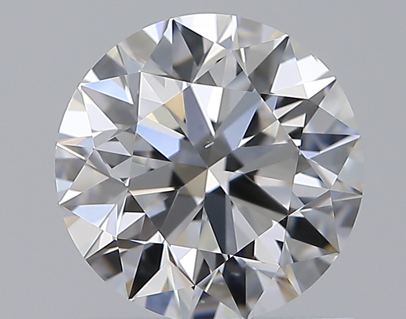 0.96 CaratE-VS2 EX Cut Round Diamond