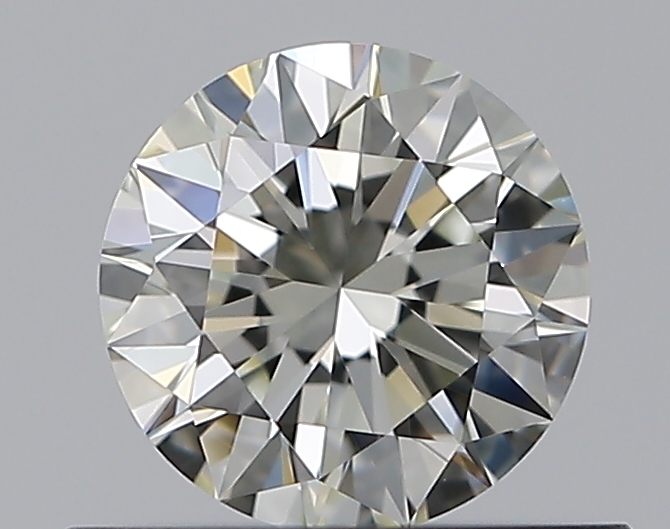 0.5 CaratK-VVS2 EX Cut Round Diamond