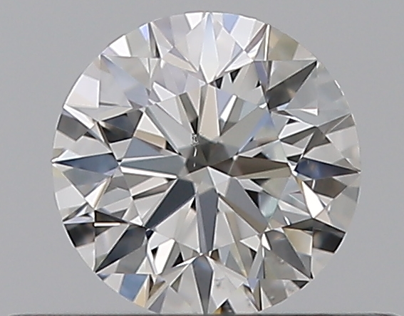 0.37 CaratF-SI1 EX Cut Round Diamond