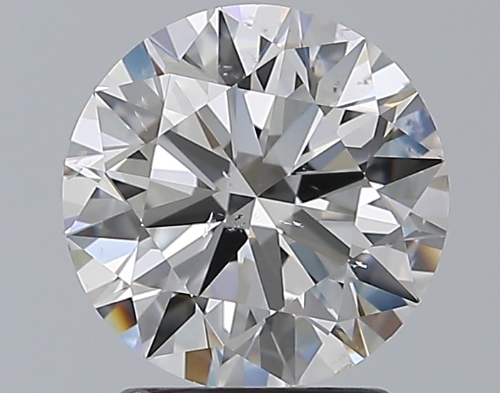 2.01 CaratG-SI1 EX Cut Round Diamond