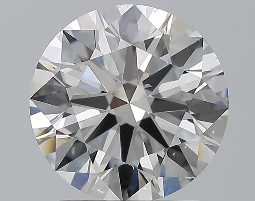 2.01 CaratF-VS2 EX Cut Round Diamond