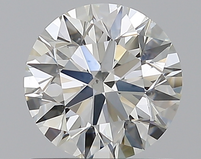 0.92 CaratJ-SI1 EX Cut Round Diamond