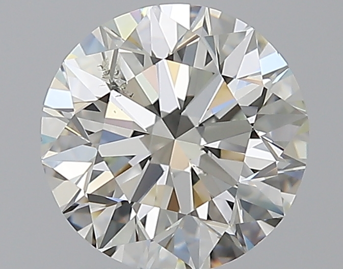 2 CaratJ-SI2 EX Cut Round Diamond